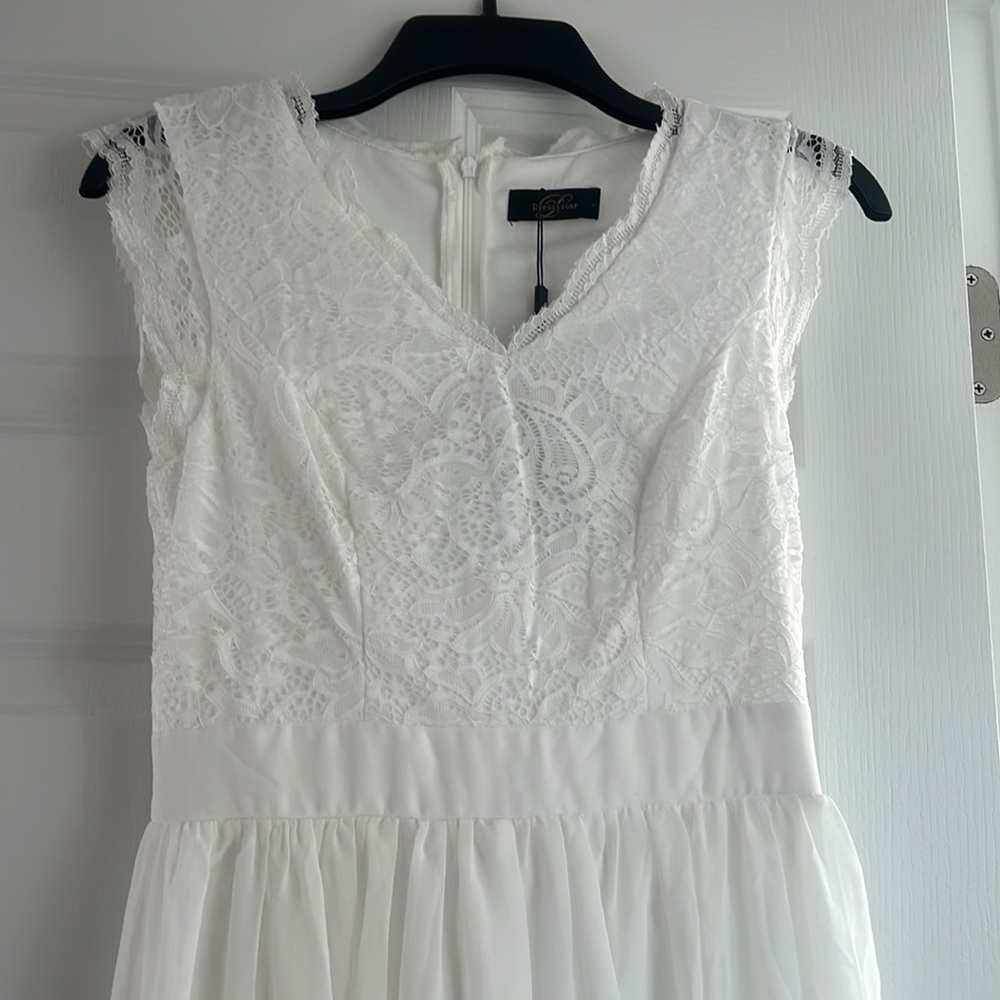 Long white dress